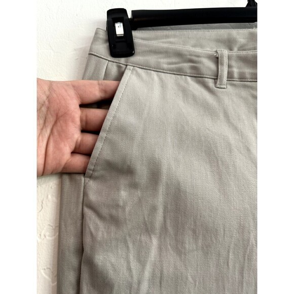 Simply Vera Vera Wang Khaki Skinny Trousers Woman's Size 8 Minimal Office Work - Picture 15 of 16